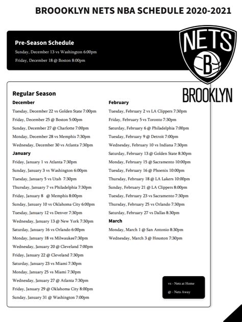 brooklyn nets basketball schedule|Iba pa.